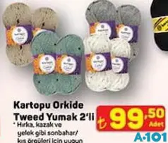 KARTOPU ORKİDE TWEED YUMAK 2'Lİ fiyat ve kampanya bilgisi